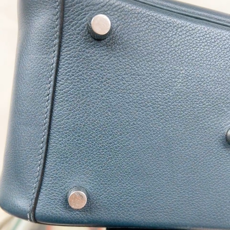 Hermes lindy 26 T刻 深藍綠色-6