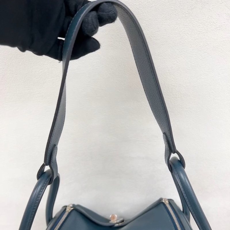 Hermes lindy 26 T刻 深藍綠色-9