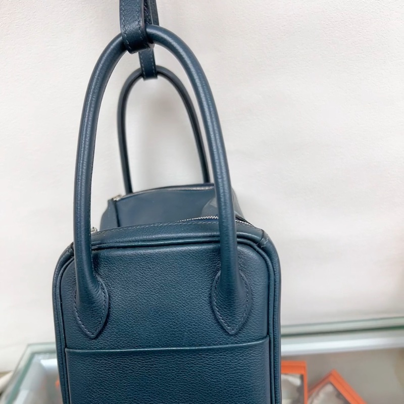 Hermes lindy 26 T刻 深藍綠色-11