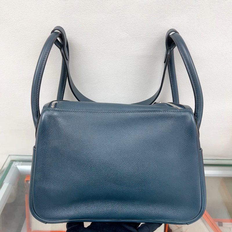 Hermes lindy 26 T刻 深藍綠色-12