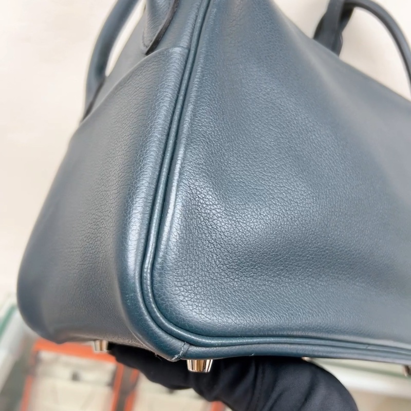 Hermes lindy 26 T刻 深藍綠色-14