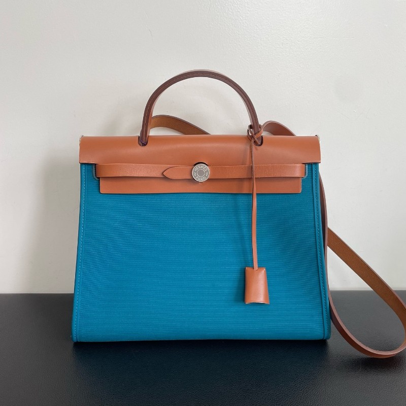 Hermes herbag31 伊茲密爾藍色 Y刻 肩背包 手提包-0