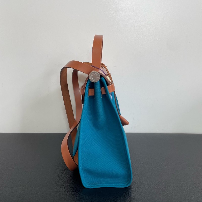 Hermes herbag31 伊茲密爾藍色 Y刻 肩背包 手提包-3