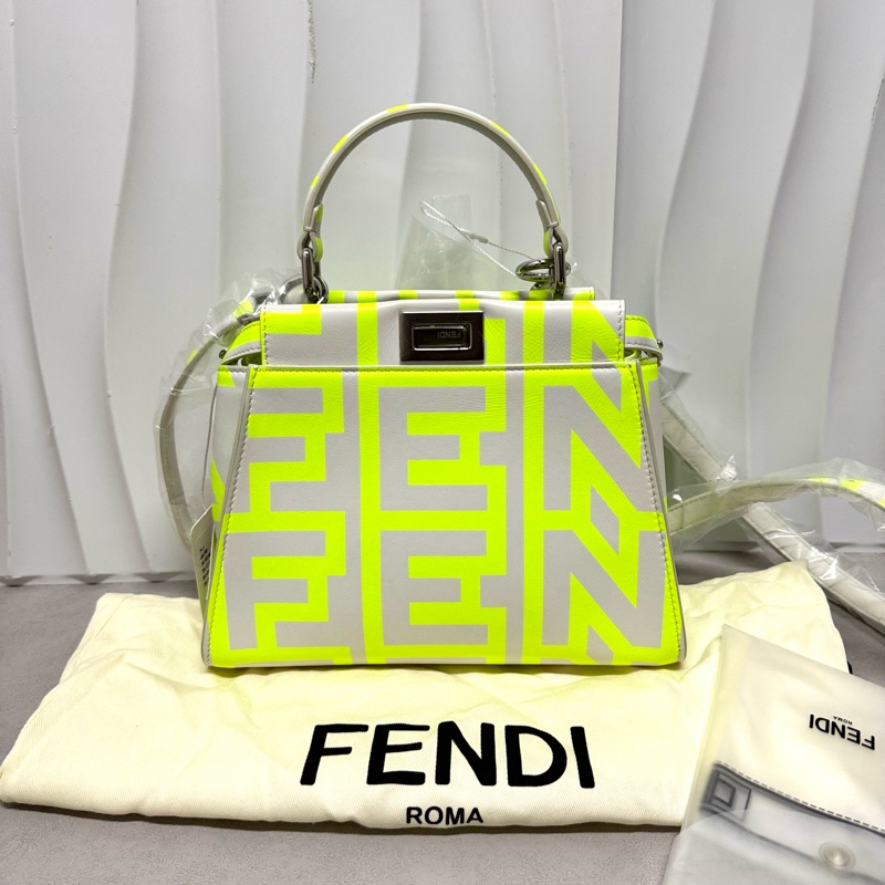 Fendi / 芬迪 Peekaboo 限定款熒光綠-8