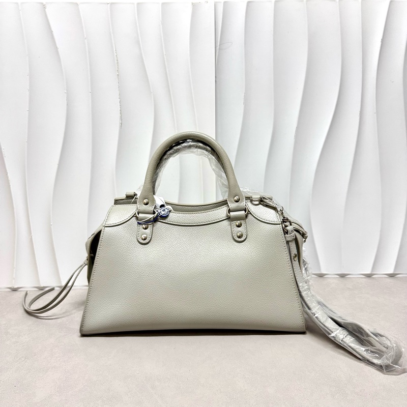 Balenciaga / 巴黎世家 neo 大象灰牛皮 機車包 斜挎包-1