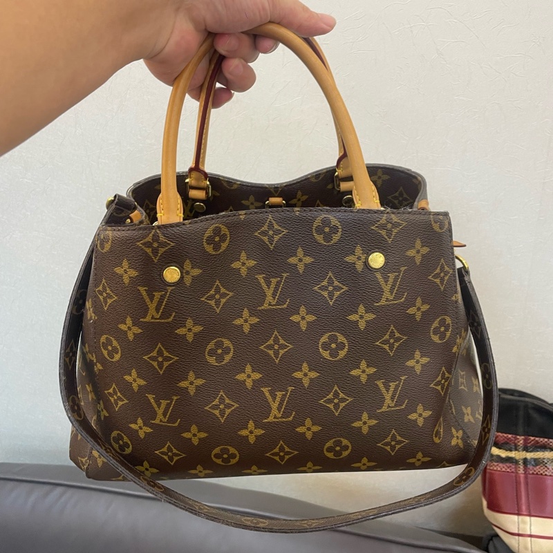 🈶️原廠背帶可斜背❤️ lv #老花 #蒙田 #中號 #montaigne-3