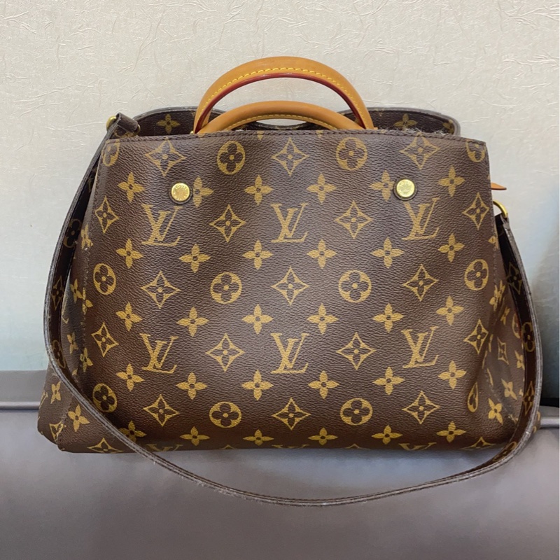 🈶️原廠背帶可斜背❤️ lv #老花 #蒙田 #中號 #montaigne-4