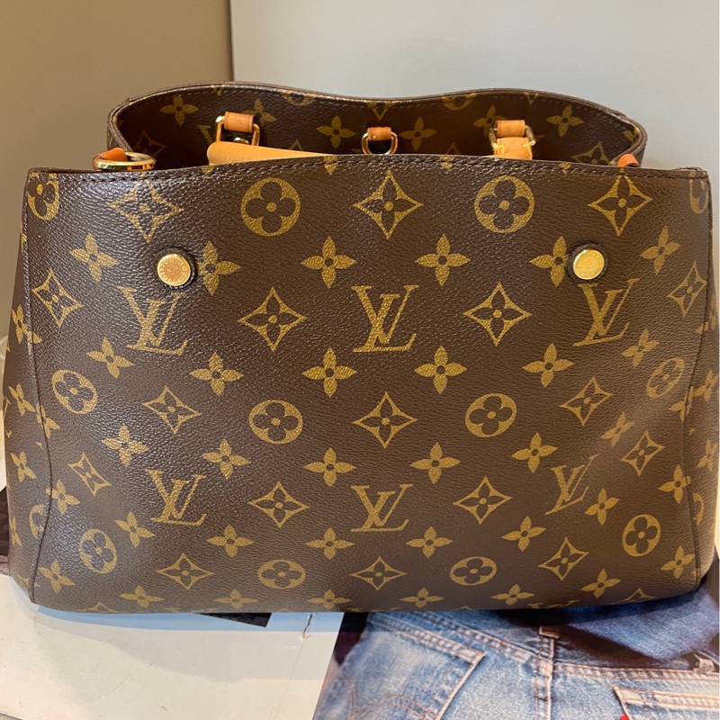 🈶️原廠背帶可斜背❤️ lv #老花 #蒙田 #中號 #montaigne-6
