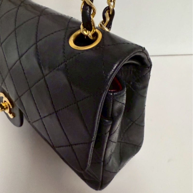 CHANEL CF30 經典粒紋小牛皮口蓋包 真皮-14