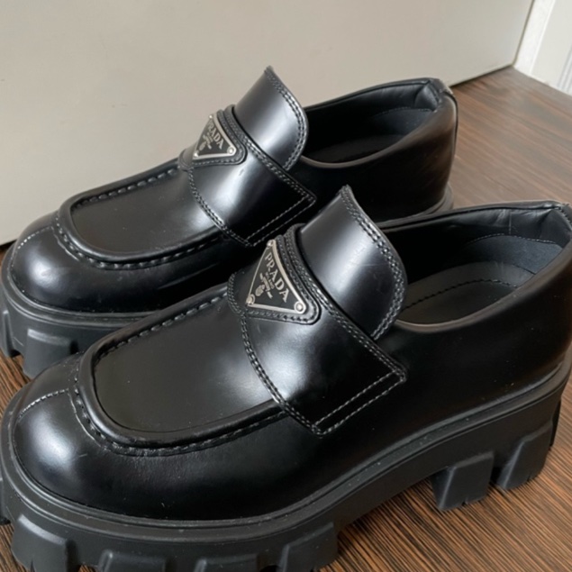 Prada Monolith厚底樂福鞋 EU35.5 (22.5-23cm)-9
