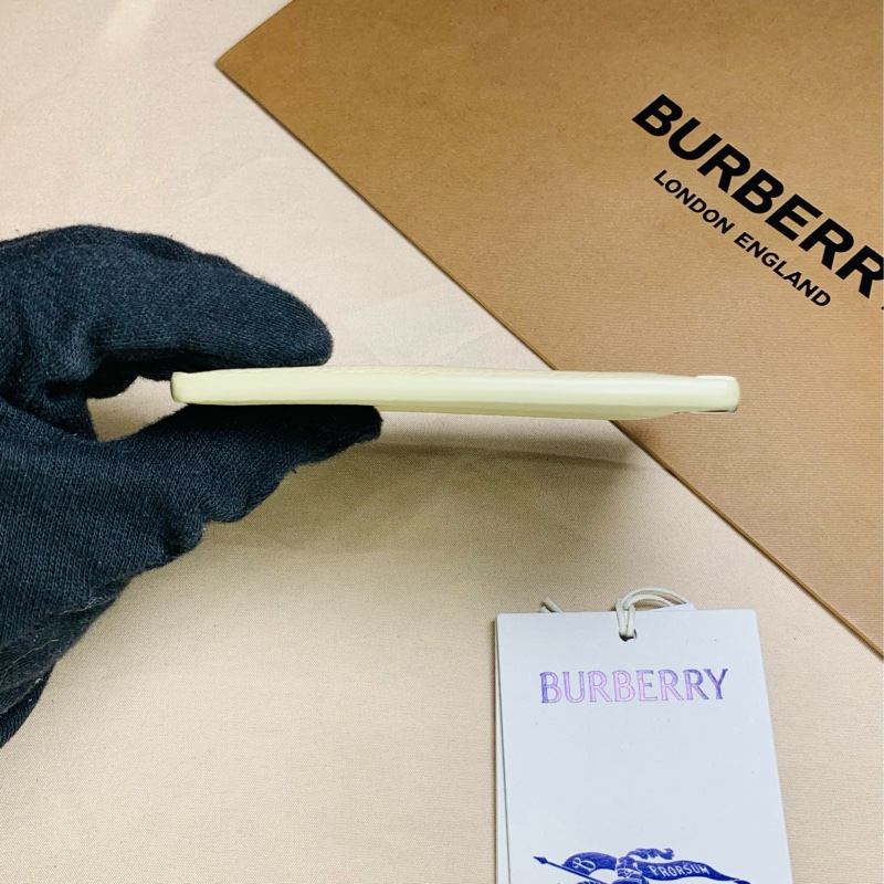 🎁全新盒裝2024新款Burberry巴寶莉超美奶灰素面卡夾-8