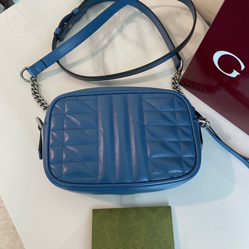 Gucci 皇家藍相機包mini marmont-3