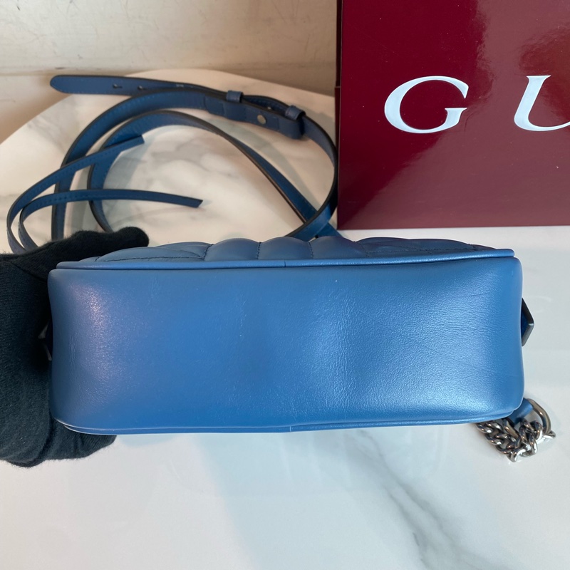 Gucci 皇家藍相機包mini marmont-5
