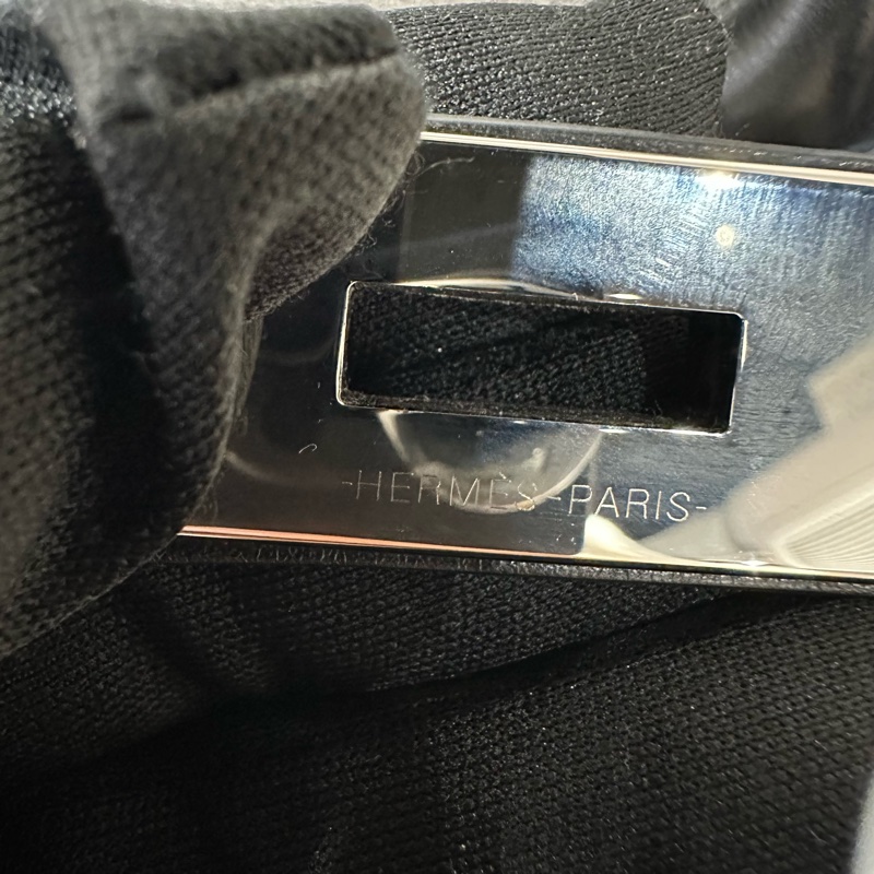 Hermes愛馬仕Hac 40黑銀 Rock搖滾包 限量款-5