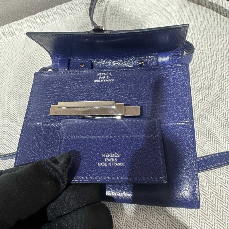Hermes愛馬仕Hermes cinhetic mini正品藍色-15