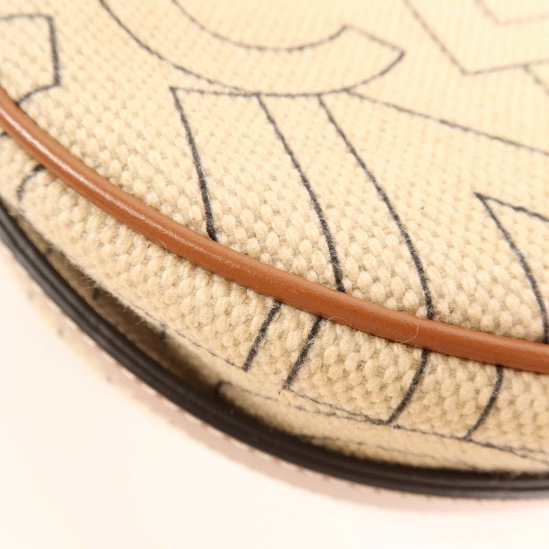 CELINE 帆布Ava金扣肩背袋-11