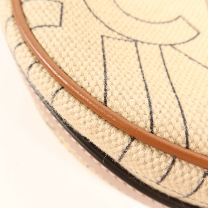 CELINE 帆布Ava金扣肩背袋-13