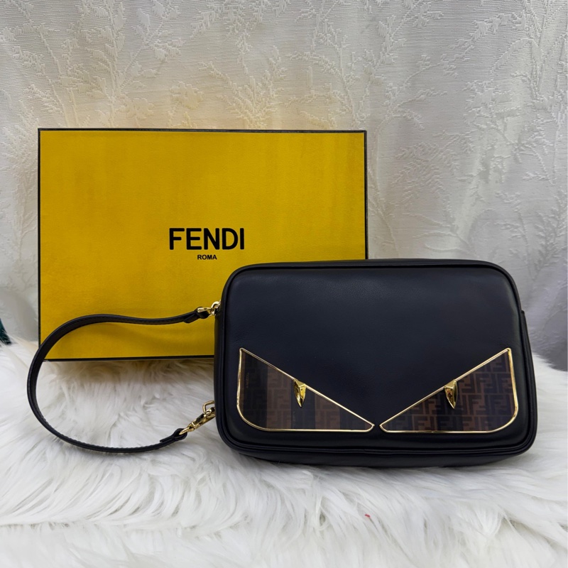 Fendi Black Bag Bugs Camera Pouch-1