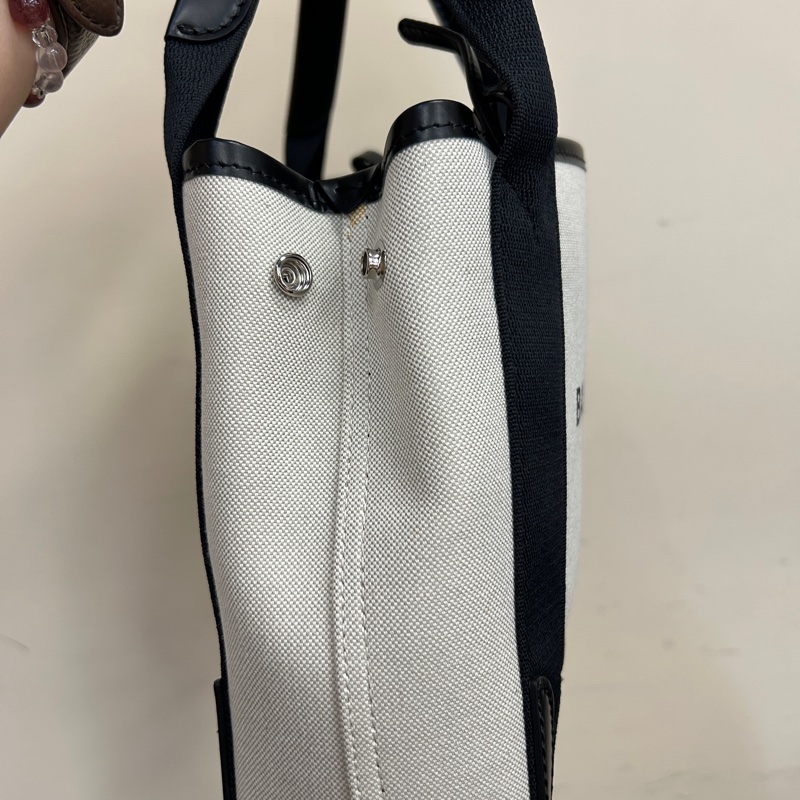 Balenciaga 米帆布 Navy cabals手提斜背包-2