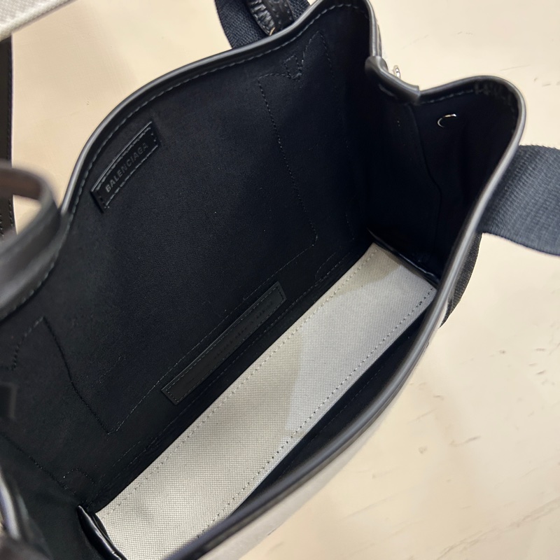 Balenciaga 米帆布 Navy cabals手提斜背包-4