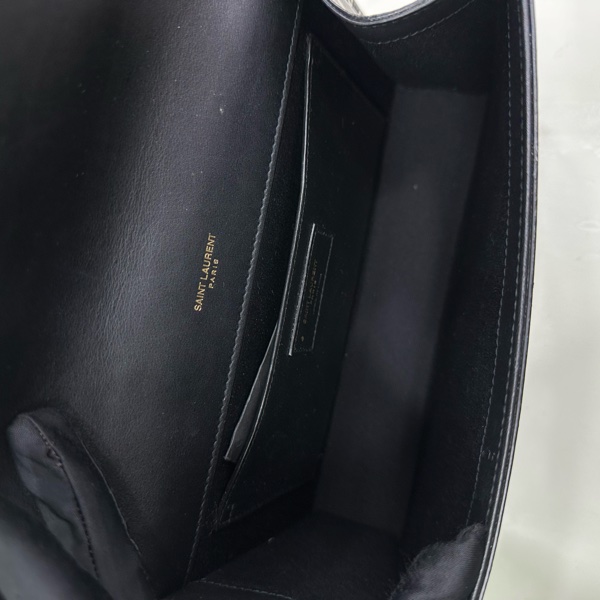 YSL聖羅蘭黑白波點KATE黑金斜挎包 尺寸24*15*5.5*-10