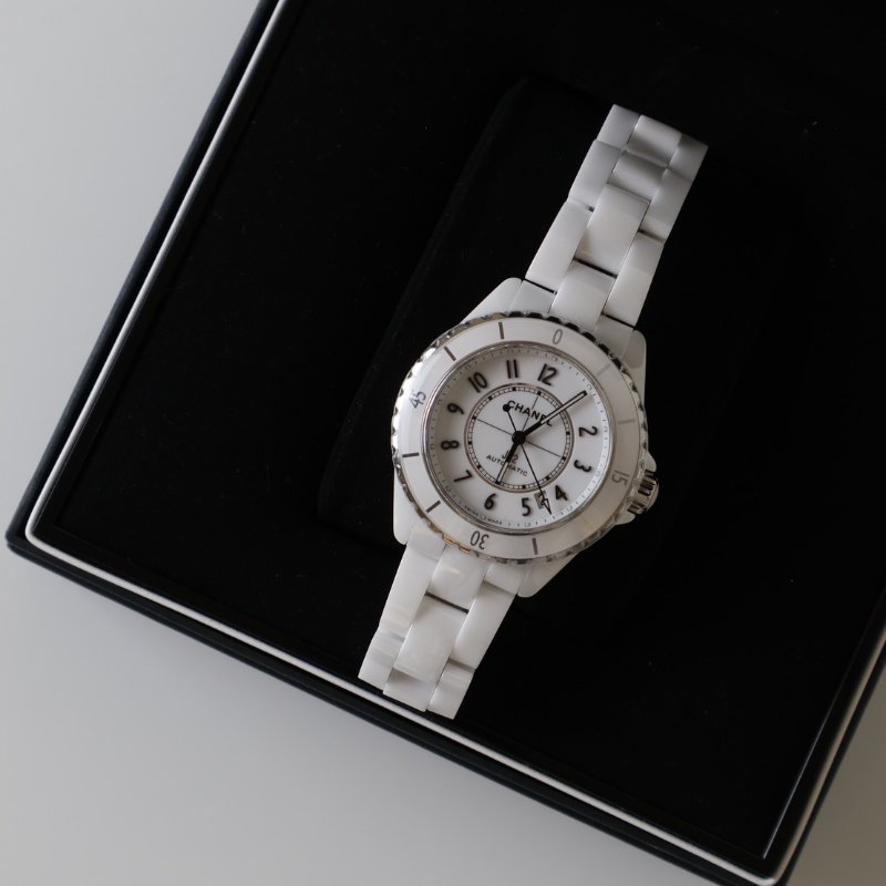 CHANEL J12 Calibre 12.1型機芯腕錶 - 白陶瓷38mm-1