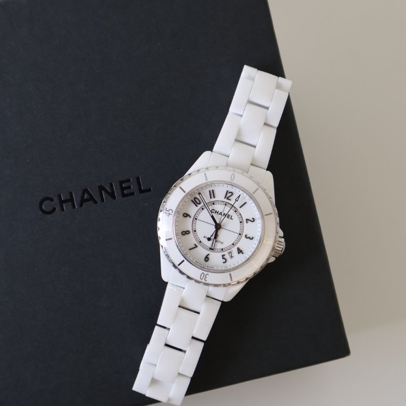 CHANEL J12 Calibre 12.1型機芯腕錶 - 白陶瓷38mm-3