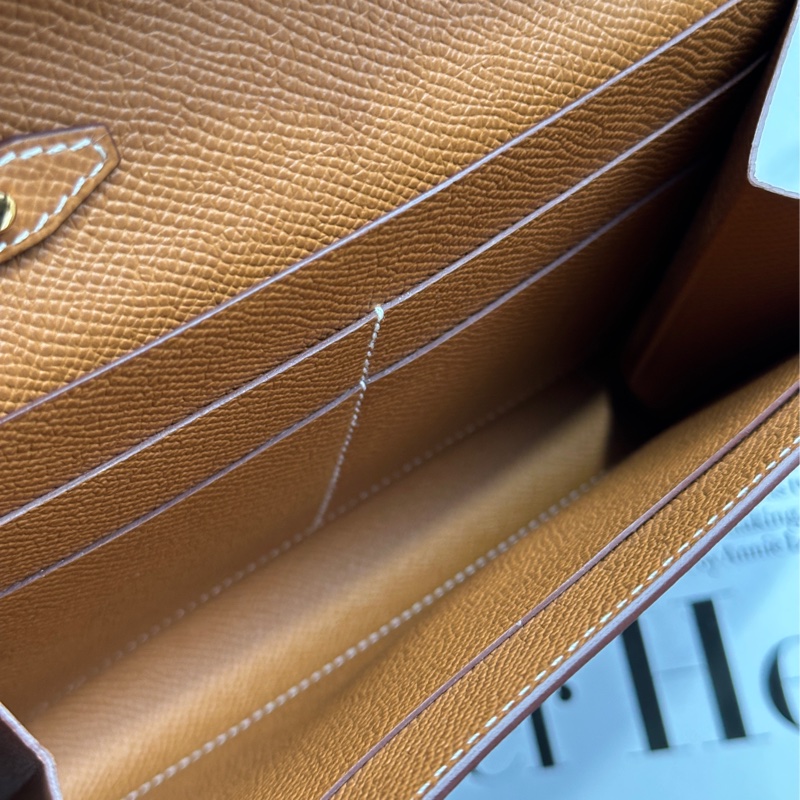 ˗ˏˋ 松阪梅也在背 º· 𓈒꙳ ˖ Hermès Clic16 37金棕Epsom牛皮 金釦 斜背包-11