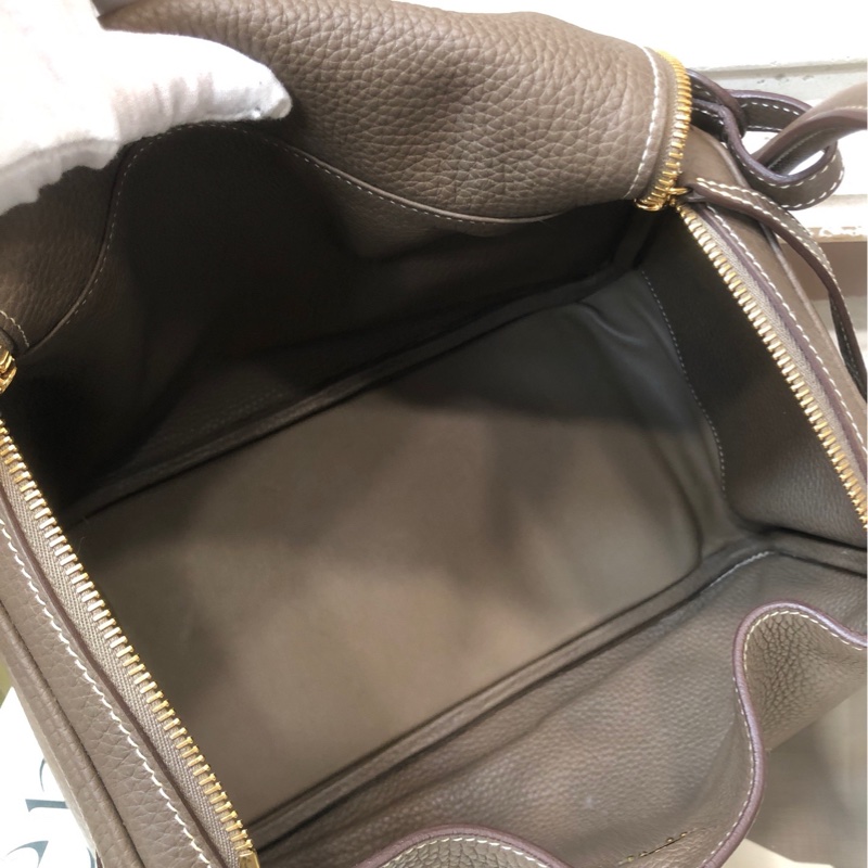 Hermes大象灰金扣Lindy30 D刻-5