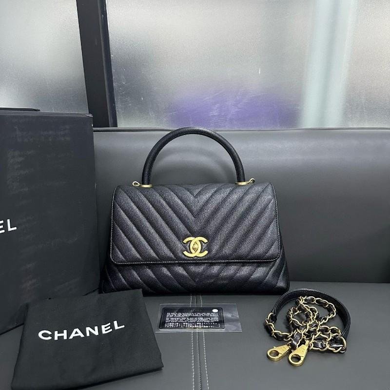 Chanel V紋cocohandle
中號-0