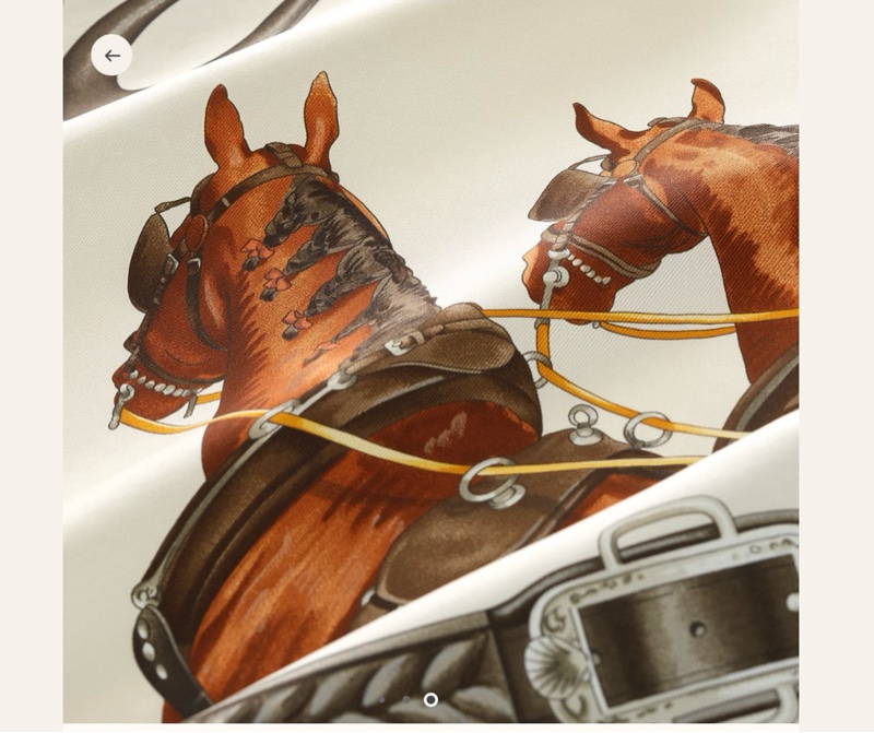 愛馬仕絲巾 全新 Hermes-4