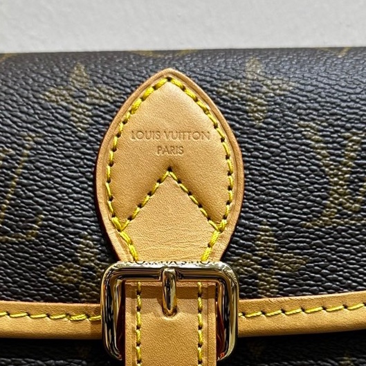 Lv Louis Vuitton路易威登 迷你法棍nano經典老花 單肩斜挎包-7