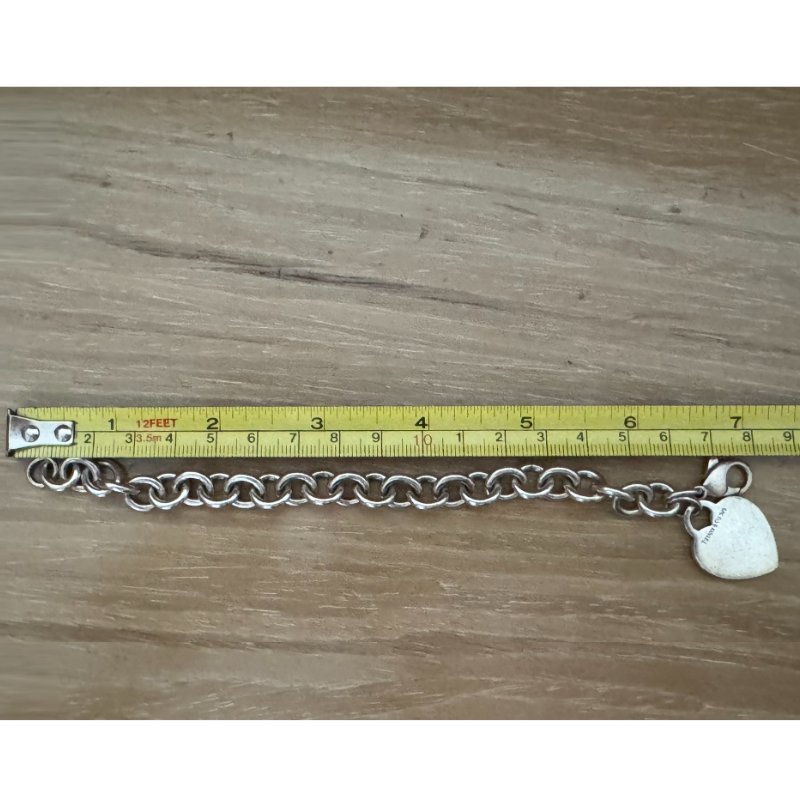 TIFFANY&CO 925 純銀Bracelet 手鏈銀色-4