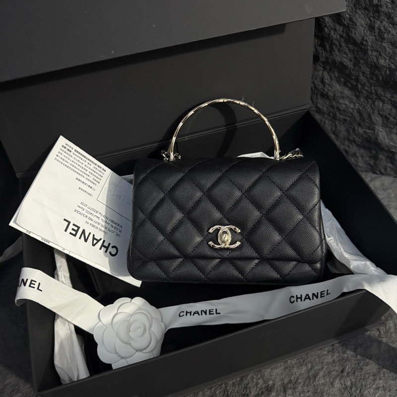 Chanel香奈兒黑金coco crush手柄小號 全套-0