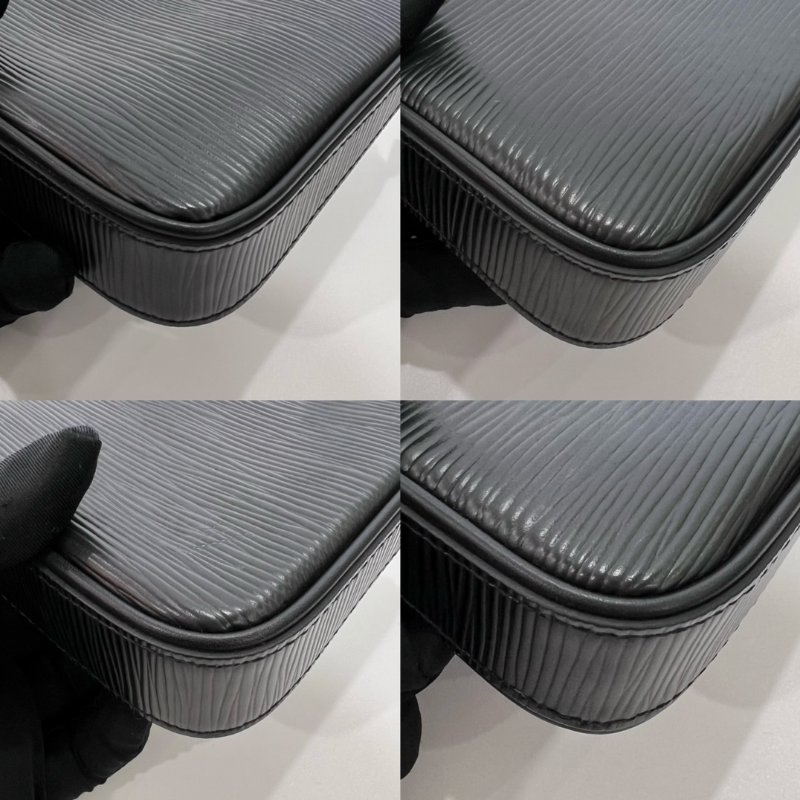 LV M80471 黑水波紋EASY POUCH單背包-9