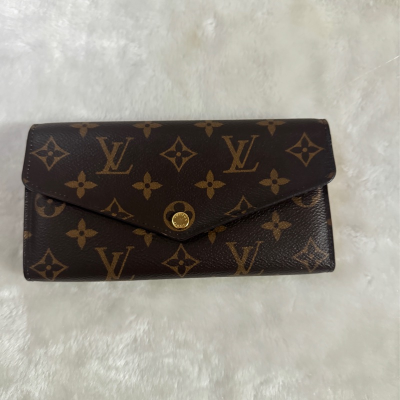 全配✔︎LOUIS VUITTON Sarah信封長夾-芭蕾粉色-5