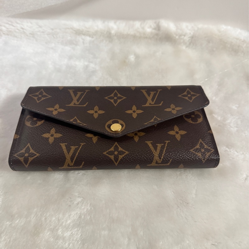 全配✔︎LOUIS VUITTON Sarah信封長夾-芭蕾粉色-6