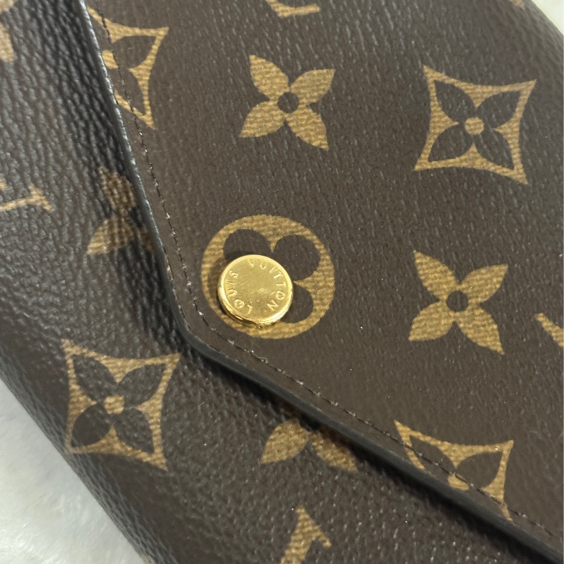 全配✔︎LOUIS VUITTON Sarah信封長夾-芭蕾粉色-22