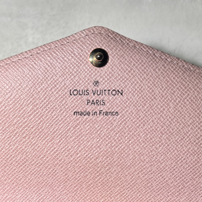 全配✔︎LOUIS VUITTON Sarah信封長夾-芭蕾粉色-25