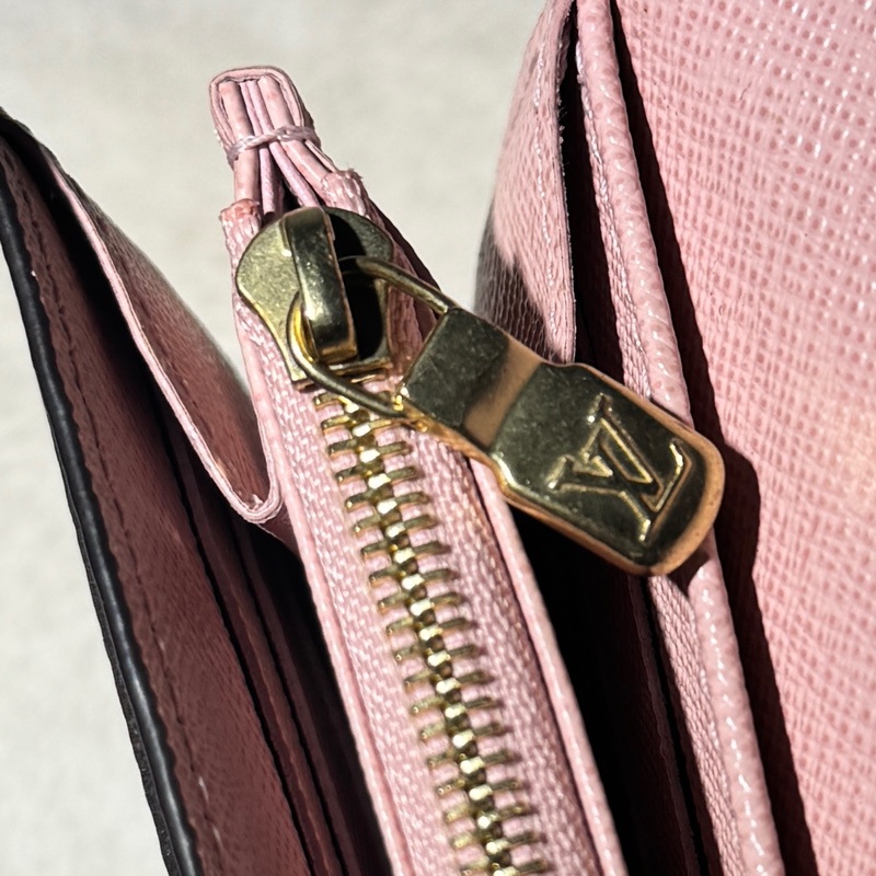 全配✔︎LOUIS VUITTON Sarah信封長夾-芭蕾粉色-32