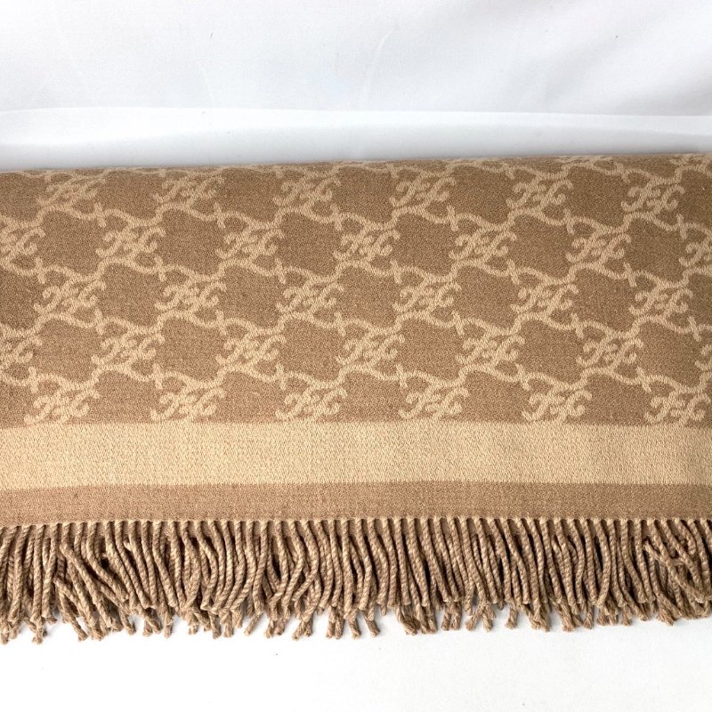 FENDI 米色羊毛羊絨雙面斗篷-3