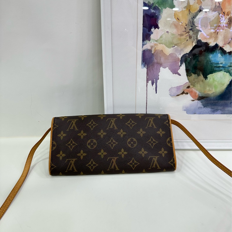 lv/路易威登 LV中古老花大號信封包，尺寸24.5×11×2.5cm-2