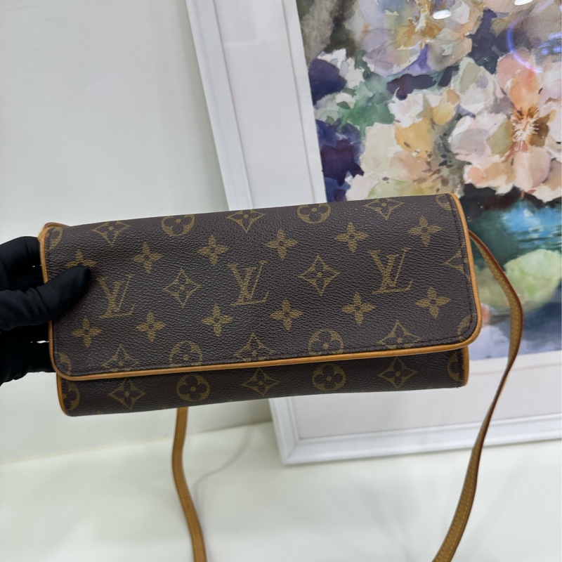 lv/路易威登 LV中古老花大號信封包，尺寸24.5×11×2.5cm-7
