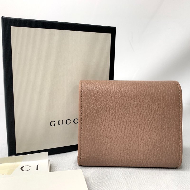 GUCCI Marmont雙G三折短夾-1