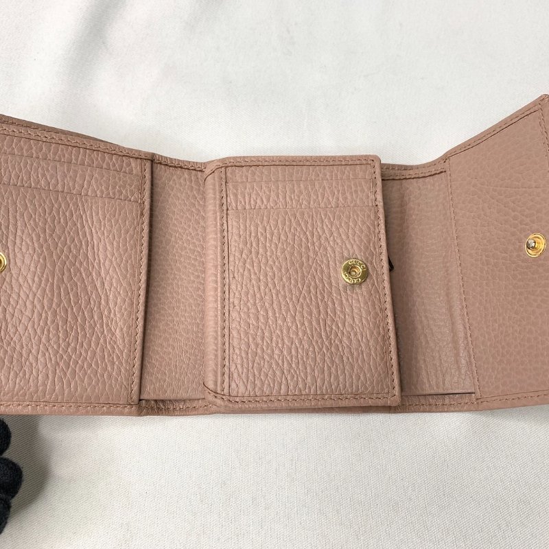 GUCCI Marmont雙G三折短夾-4