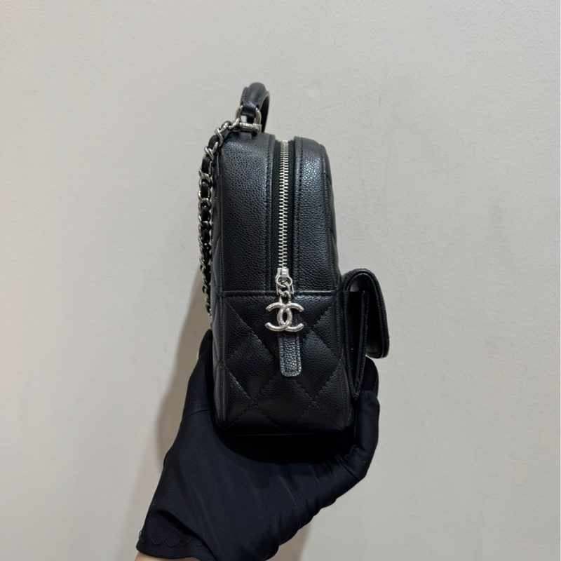 Chanel 香奈兒 全套 24P mini小書包 黑銀bag-4