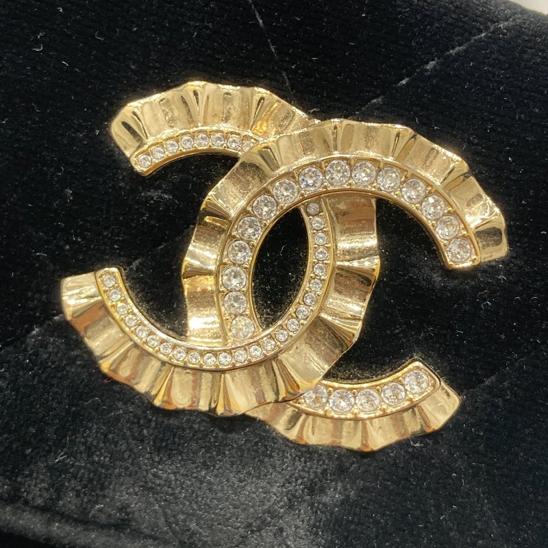 CHANEL 香奈兒 VIP 絲絨 皮革 中/短夾 黑色 金釦-16
