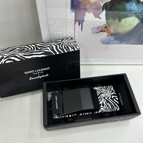 YSL 聖羅蘭 saint laurent paris SLP 斑馬紋小汽車擺飾 超酷超漂亮