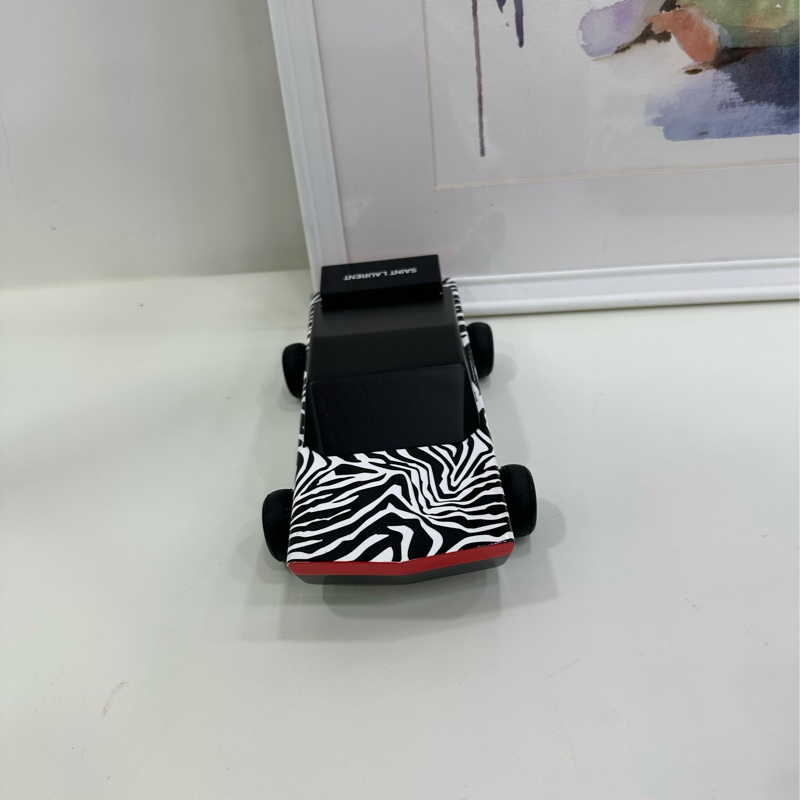 YSL 聖羅蘭 saint laurent paris SLP 斑馬紋小汽車擺飾 超酷超漂亮-4