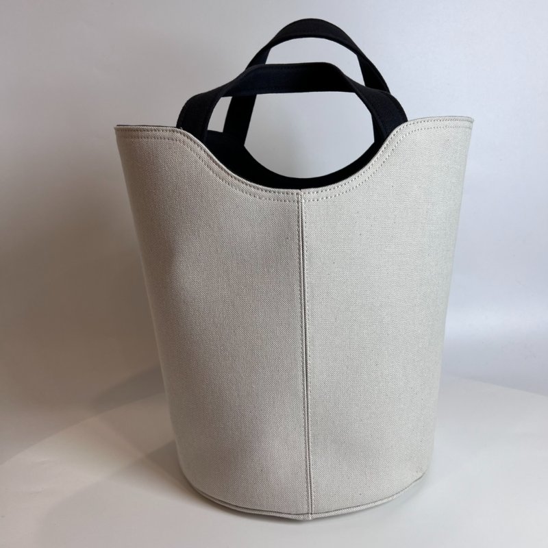 BALENCIAGA 白帆布水桶包-1